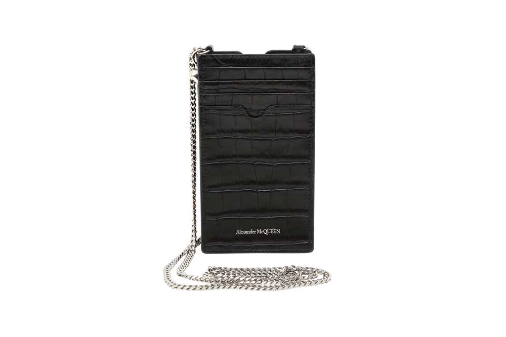 Lot 278 - Alexander McQueen Black Skull Phone Case on Chain