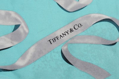 Lot 137 - Tiffany Blue Silk Print Scarf