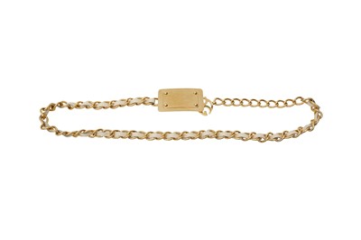 Lot 118 - Dolce & Gabbana Cream Plaque Chain Belt
