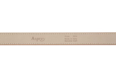 Lot 90 - Two Asprey Slim Belts - Size 81