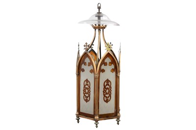 Lot 279 - A VICTORIAN GOTHIC REVIVAL HALL LANTERN