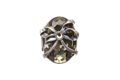 Lot 313 - Christian Dior Statement Crystal Bow Ring