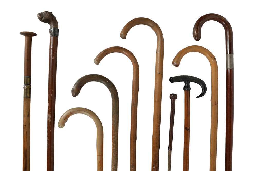 Lot 240 - A COLLECTION OF LATE NINETEENTH AND EARLY TWENTIETH CENTURY WALKING CANES