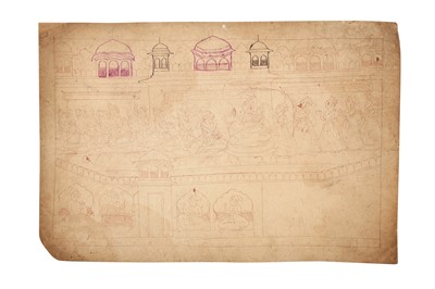 Lot 274 - TWO SKETCHES FROM A RAMAYANA SERIES