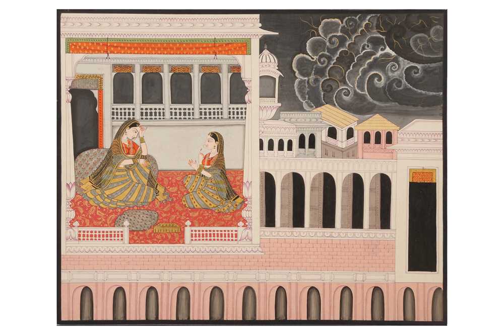 Lot 240 - AN ILLUSTRATION FROM AN ASHTA NAYIKA SERIES: