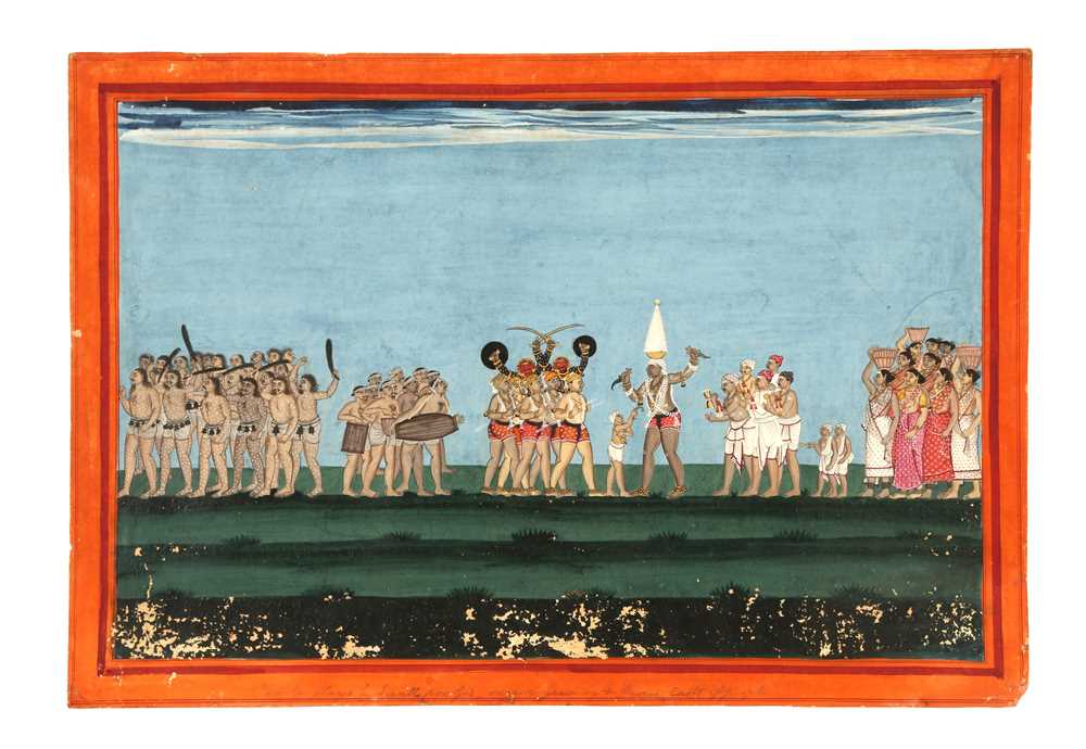 Lot 290 - A SMALLPOX CEREMONIAL PROCESSION