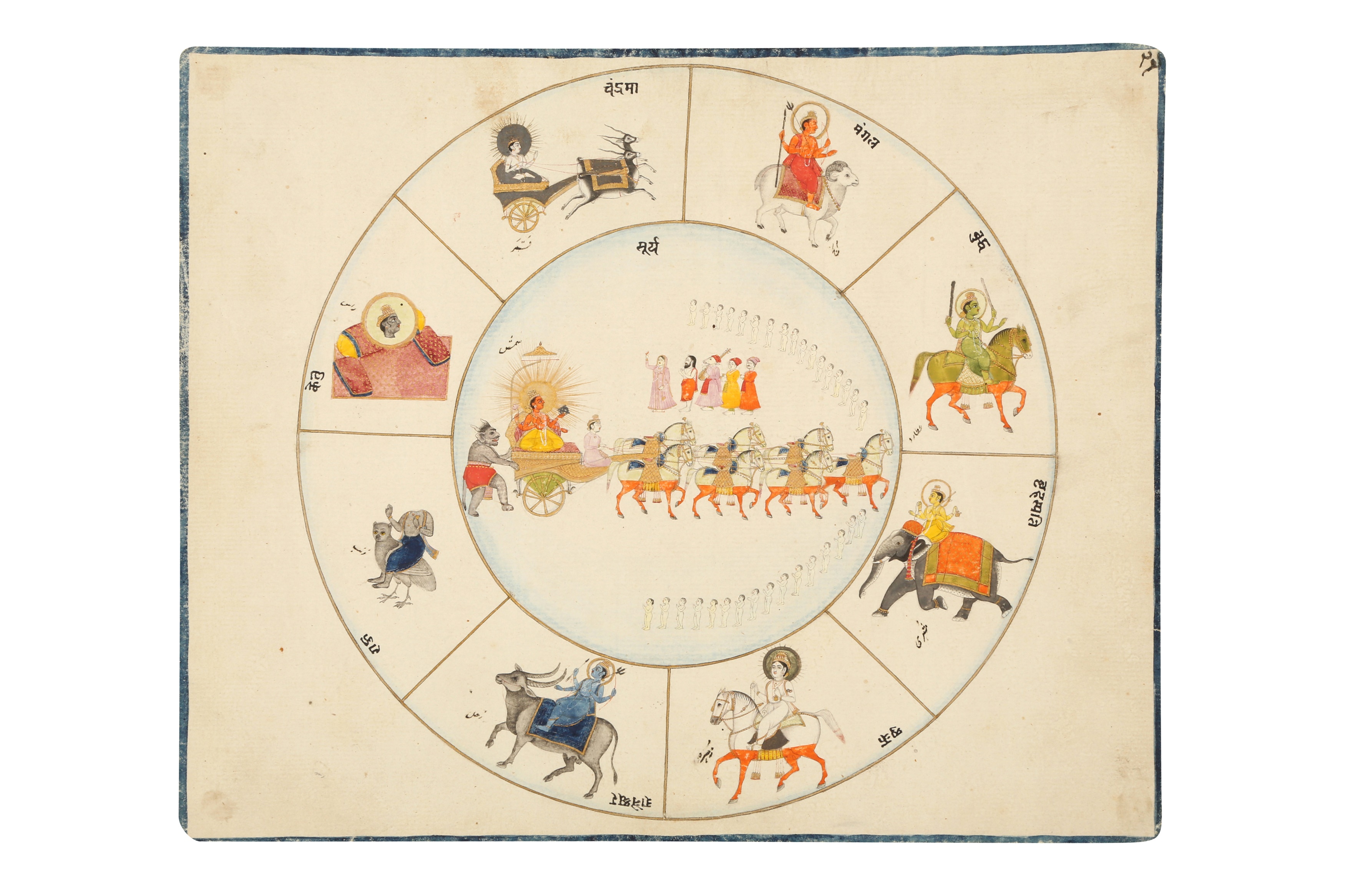 Lot 377 THE NINE CELESTIAL BODIES NAVAGRAHA OF lot-377-the-nine-celestial-bodies-navagraha-of