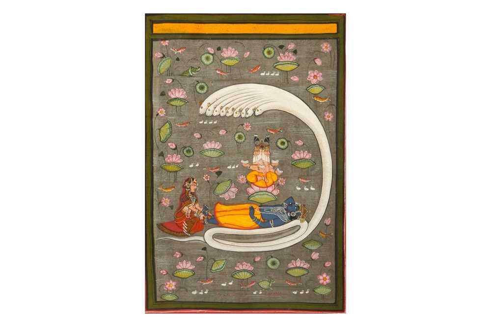 Lot 267 - VISHNU RECLINING ON THE SERPENT SHESHA (ANANTASHAYANA VISHNU)