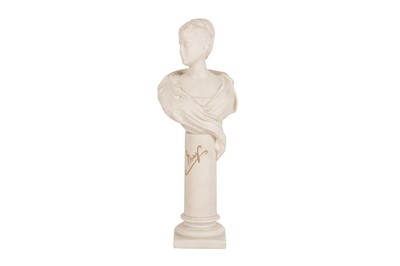 Lot 148 - A NINETEENTH CENTURY PARIAN WARE BUST OF QUEEN MARY