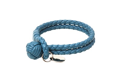 Lot 143 - Bottega Veneta Blue Intrecciato Bracelet