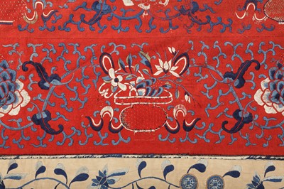 Lot 115 - AN ANTIQUE CHINESE TEXTILE