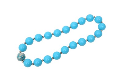 Lot 151 - Vivienne Westwood Turquoise Orb Bead Necklace