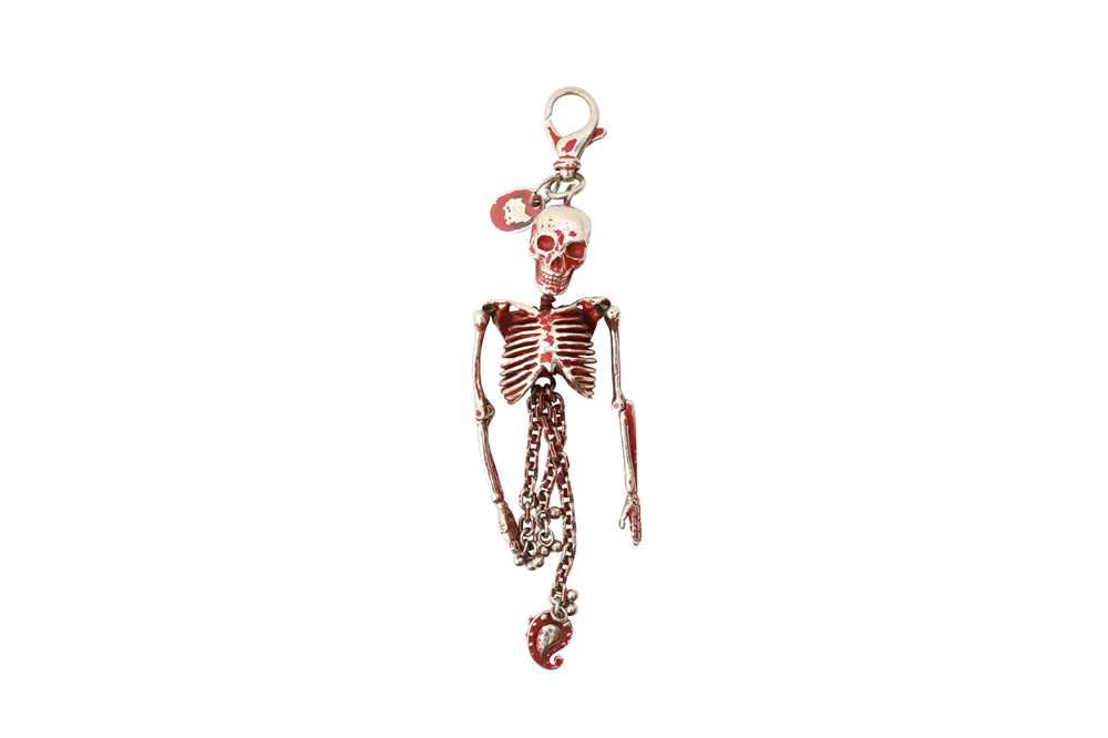 Lot 10 - Alexander McQueen Red Dancing Skeleton Key Ring