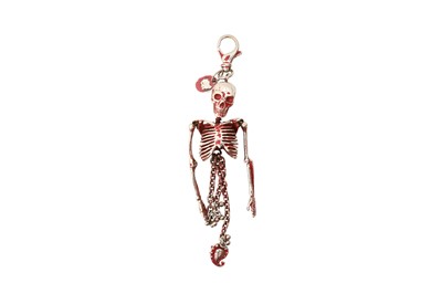 Lot 10 - Alexander McQueen Red Dancing Skeleton Key Ring