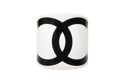Lot 208 - Chanel Resin CC Logo Cuff Bracelet