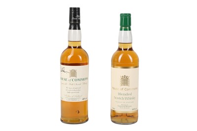 Lot 317 - TWO SIGNED BOTTLES OF HOUSE OF COMMONS WHISKY