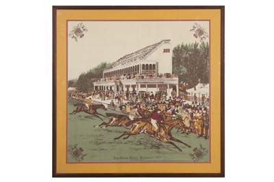 Lot 178 - 'THE GRAND STAND, GOODWOOD STAKES 1853' LIBERTY OF LONDON SILK SCARF