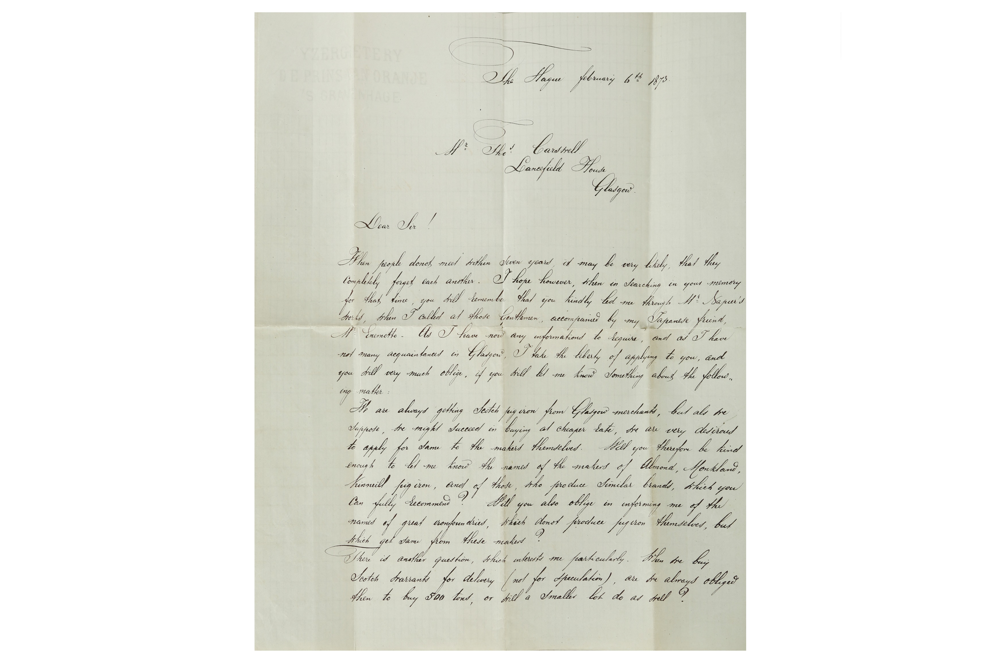 Lot 179 - Japanese Interest.- Enomoto Takeaki 