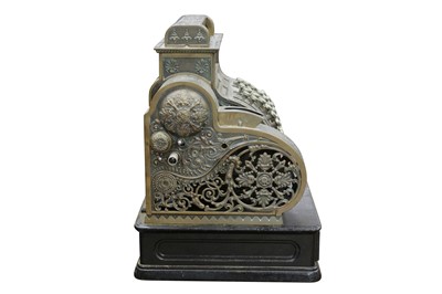 Lot 259 - AN AMERICAN NATIONAL CAST BRASS CASH REGISTER, MODEL 422