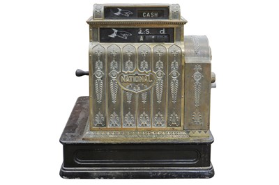 Lot 259 - AN AMERICAN NATIONAL CAST BRASS CASH REGISTER, MODEL 422