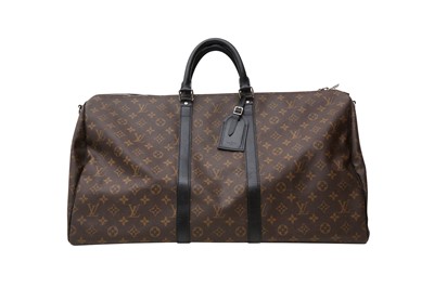 Lot 521 - Louis Vuitton Monogram Macassar Keepall Bandouliere 55