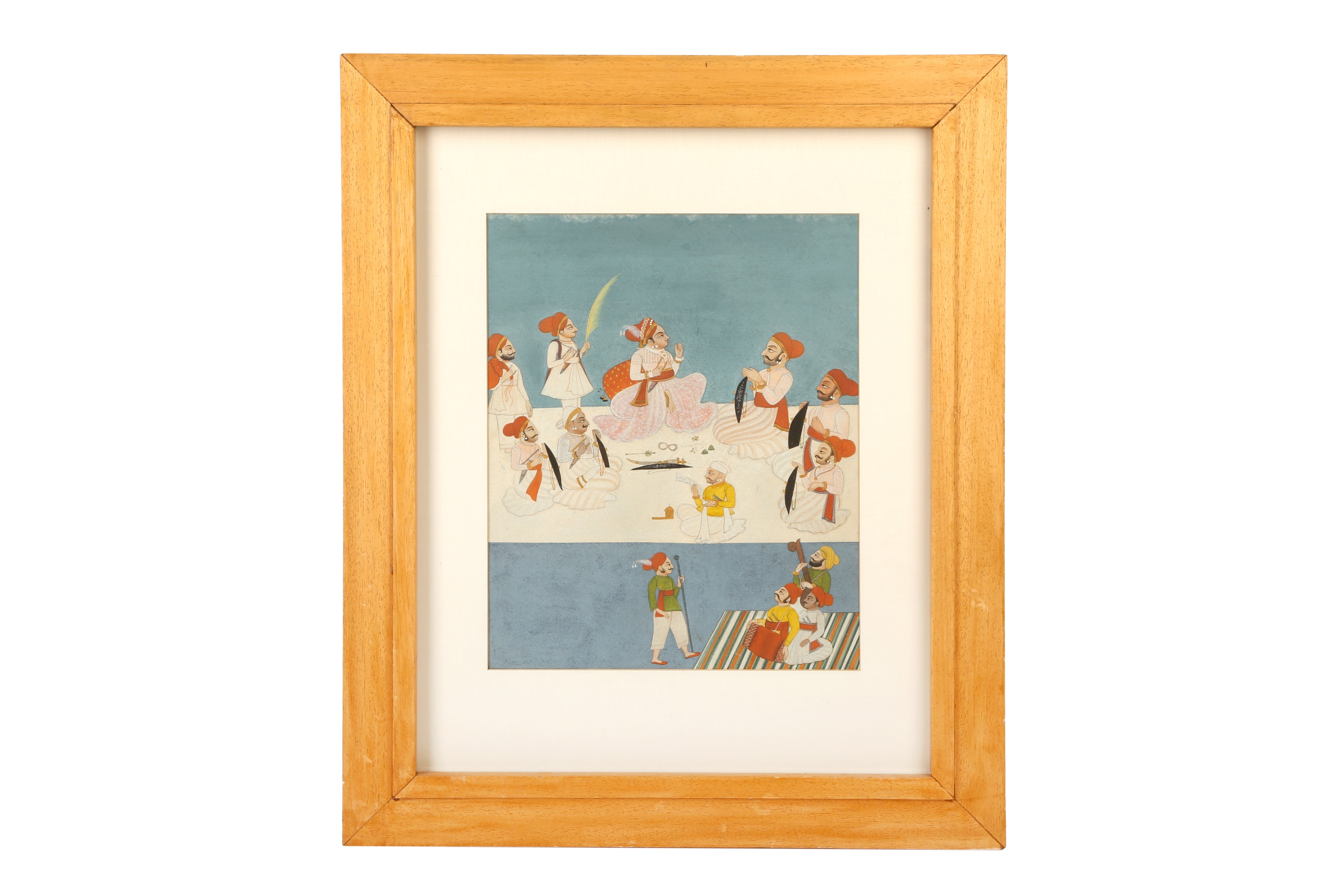 Lot 350 - A YOUNG RAJPUT RULER IN DURBAR