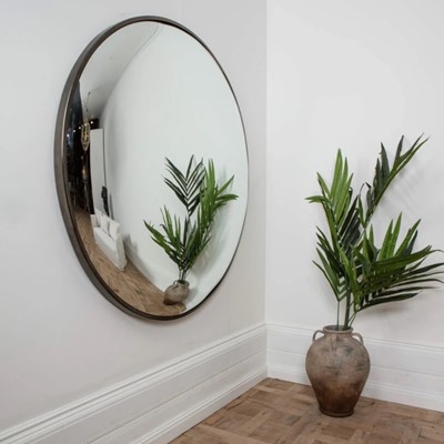 Lot 332 - PURE WHITE LINES, A CONVEX WALL MIRROR