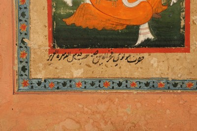 Lot 326 - A SEATED PORTRAIT OF A DECCANI PRINCE, PROBABLY ALI ADIL SHAH II (1657–1672) OF BIJAPUR
