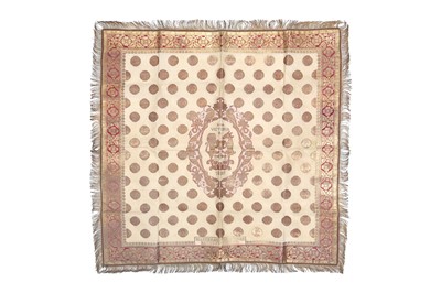 Lot 13 - A COMMEMORATIVE BROCADED SILK HANGING FOR QUEEN VICTORIA'S JUBILEE