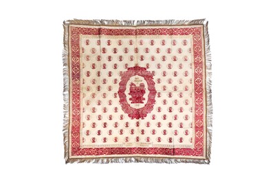 Lot 13 - A COMMEMORATIVE BROCADED SILK HANGING FOR QUEEN VICTORIA'S JUBILEE