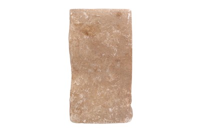 Lot 543 - A MARBLE SLAB WITH A MIHRAB NICHE