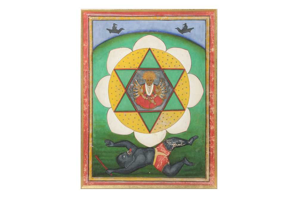 Lot 280 - A TANTRIC DURGA YANTRA