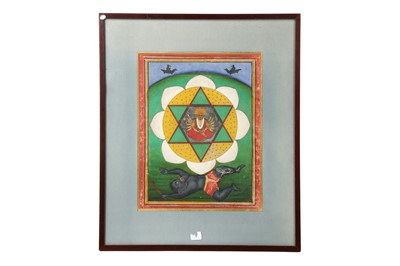 Lot 280 - A TANTRIC DURGA YANTRA