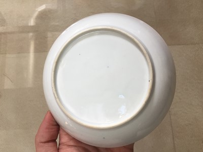 Lot 163 - THREE CHINESE BLUE AND WHITE SOFT-PASTE PORCELAIN ITEMS