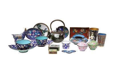 Lot 508 - A COLLECTION OF CHINESE ENAMELWARES