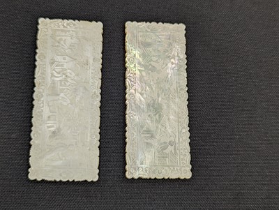 Lot 249 - SIXTEEN CHINESE MOTHER-OF-PEARL COUNTERS AND PLAQUES