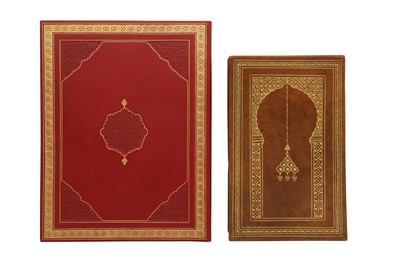 Lot 406 - TWO GILT AND TOOLED LEATHER MANUSCRIPT HOLDERS