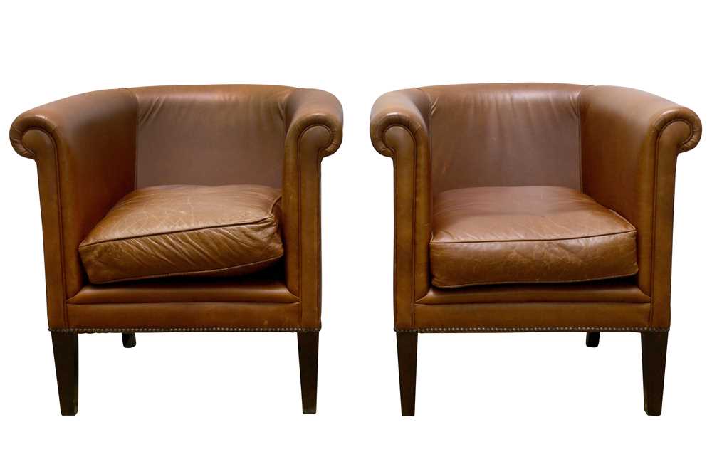 Lot 321 - A PAIR OF LAURA ASHLEY TUB CHAIRS