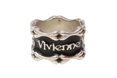 Lot 287 - Vivienne Westwood Silver Bone Logo Ring