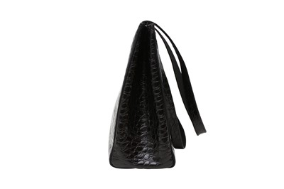 Lot 237 - Salvatore Ferragamo Black Vara Croc Tote