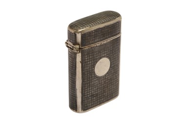Lot 43 - A LATE 19TH CENTURY AUSTRIAN 800 STANDARD SILVER AND NIELLO CHEROOT CASE, CIRCA 1880 BY FHS INCUSE