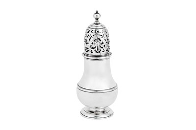 Lot 707 - A George I sterling silver sugar caster, London 1722 by Thomas Bamford (this mark reg. 27th June 1720)