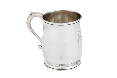 Lot 698 - A George II sterling silver mug, London 1732 by Richard Burcombe (reg. 10th Feb 1724)