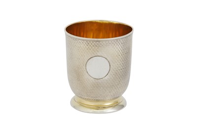 Lot 278 - A VICTORIAN STERLING SILVER GILT BEAKER, LONDON 1845 BY CHARLES FREDERICK HANCOCK