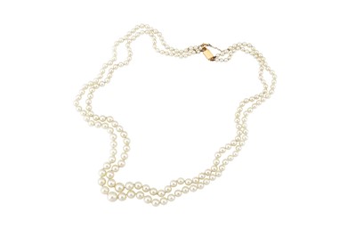 Lot 22 - A two-row cultured pearl necklace