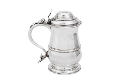 Lot 677 - A George III sterling silver tankard, London 1765 by Thomas Whipham and Charles Wright (reg. 24th Oct 1757, disbanded 1767-68)