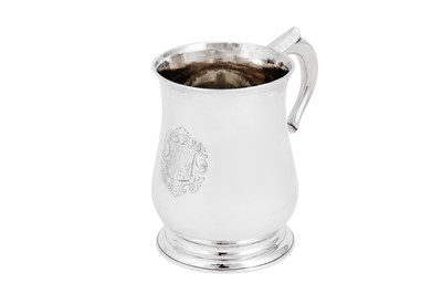 Lot 702 - A George II sterling silver pint mug, London 1734 by Edward Vincent (free. 23rd July 1712)