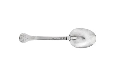 Lot 718 - A rare Charles II East Anglian provincial sterling silver spoon, Norwich dated 1676 by Arthur Haslewood II (free. 26th March 1661, d. 1684)