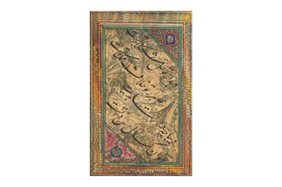 Lot 401 - A SMALL INDIAN CALLIGRAPHIC ALBUM PAGE