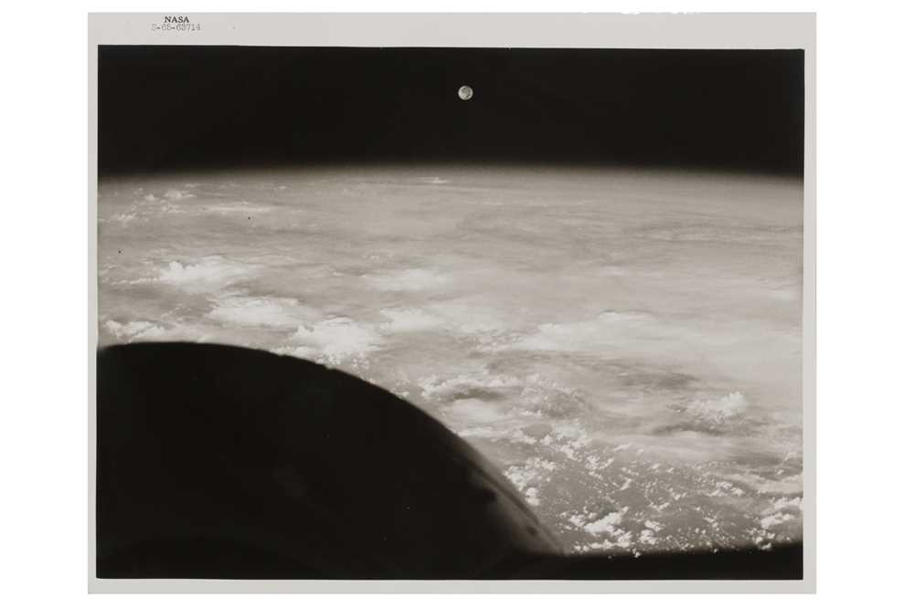 Lot 142 - Gemini 7: Moonrise Above the Earth's Horizon